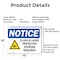 Signmission Radiation & Laser Sign, 10 in H x 14 in W, Aluminum, Rectangle OS-2PACK-NS-A-1014-L-10604 - alternate 6